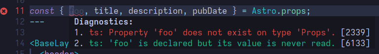 Neovim diagnostics